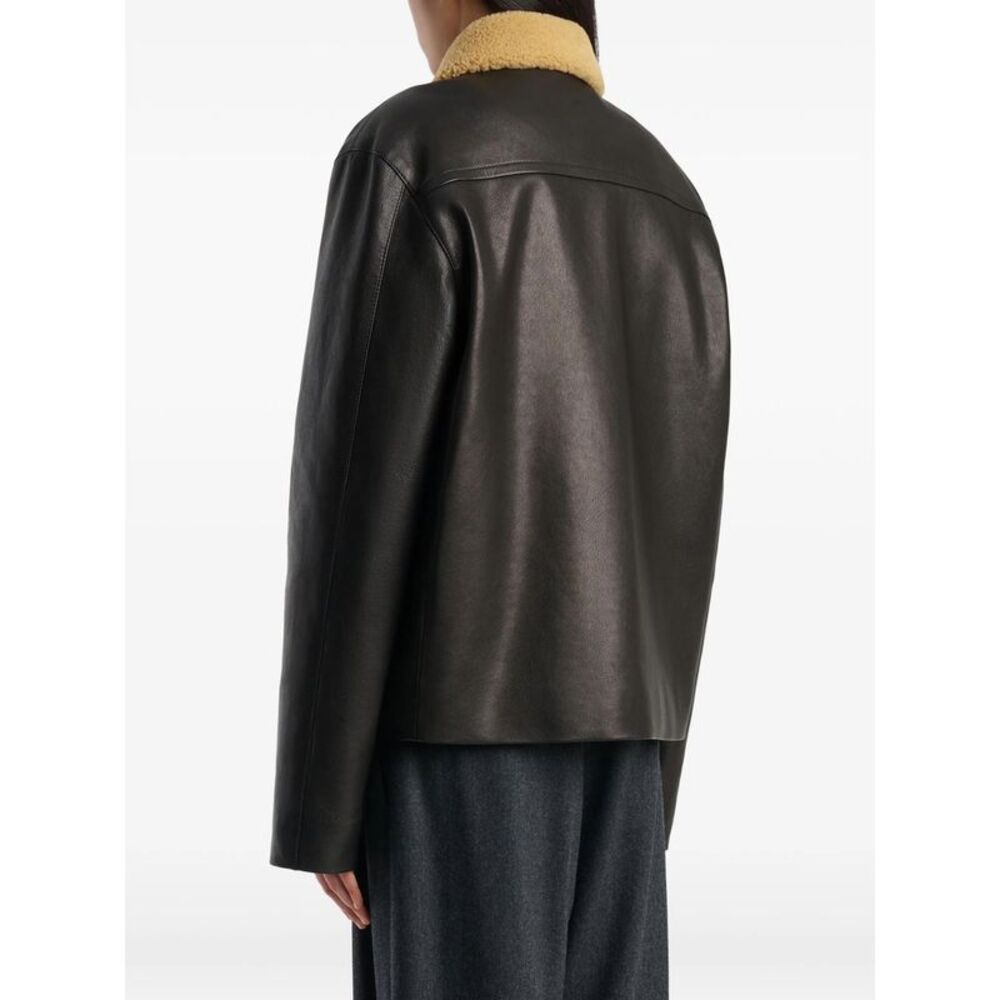 Khaite Black Jackets - Leather Jackets Women - Picture 3 of 6